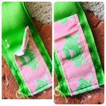 Pink & green preppy ribbon 80's frog belt Photo 6
