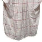 Madewell Central Shirt Popover Fine Plaid Ivory Red Short Sleeve Shirt Size S Photo 11