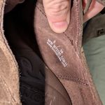 Born Shoes Suede Lace Up Heeled Booties W8 Green/Brown Green Size 8 Photo 5