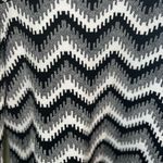 Anthropologie  MAEVE Black/White with Yellow Trim Turtleneck Sweater Size LP Photo 3