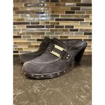 Stuart Weitzman  Double Agent Brown Suede Open Back Slides Heel‎ Platform Shoes 8 Photo 1