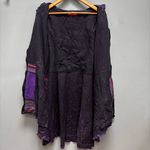 Yak N Yeti Patchwork Bohemian Cotton Coat in Purple M Size M Photo 9