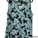 Kaari Blue  curvy women's plus size 2X turquoise jolie pullover floral tank top Photo 0