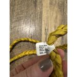 NWT Braided Crystal Necklace In Mustard Yellow Org $88 Photo 2