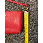 Calvin Klein  Pink Red Mini Crossbody Bag Faux Leather Gold Chain Accent 5"x8" Photo 3