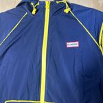Hunter Brand Full Zip XLarge Hooded Navy Windbreaker Vest Jacket Photo 4