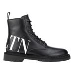 Valentino Garavani  Black Combat Boots Photo 2