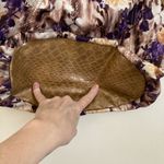🎉Host Pick🎉Sienna Ricchi Tan Faux Crocodile Floral Hobo Shoulder Bag Purse Photo 12