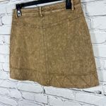 Entro Tan A-Line Button Front Mini Skirt Size M (E22) Photo 5