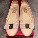 Salvatore Ferragamo  Varina Bow Flats in Nude Pink Size 5.5 Photo 0