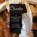 Chesley women's size medium maxi dress peach cream black tie back butterfly Photo 12