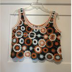 Julia By Love J Women Large Crop Top Crochet Handmade Style Sweater Vest/Top Photo 0