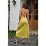 Cupshe  Ayla V-neck Backless Fitted Waisted Cover-up Dress Medium Photo 1