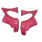 Gucci GG Studs Leather Platform Slide Sandals Rhodamine Pink Size 40 Photo 5