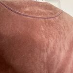 Jones New York Pink Suede nutcracker soldier style Blazer 100% Leather Photo 9