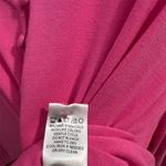 Kate & Mallory Pink Tie Front Blouse Size 1X Long Sleeve V Neck Stretch Photo 5