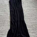 Meshki Claire Satin Drape Back Maxi Dress with slit in back (altered for petite) Photo 0