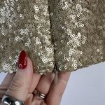 Dress the Population  Size Small Cara Two Piece Gown Gold Sequin Holiday Party Photo 9