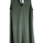 NWT Francesca’s Consuela Mini Dress Womens S Olive Green Choker Shift Minimalist Photo 0