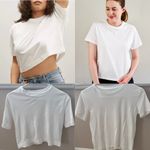 Everlane  Women's White Short Sleeve Tee Photo 1