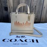 Coach  X Jennifer Lopez Dempsey Tote 22 With Nyc Skyline C6494 Photo 0