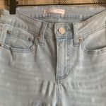 LC Lauren Conrad Lauren Conrad Skinny Crop size 4 Light Washed Dotted Jeans Pants Women Style Photo 1
