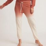 Marine layer  Blake Vintage Terry Joggers In Amber Brown Dip Dye Photo 0