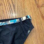 Jag jeans NEW NWT Solid Black Blue White Belted Stripe Y2K Bikini BOTTOM Medium Photo 10