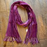 Elegant Pink and Red Glitter Sparkle Women's Scarf Photo 1