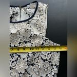 Club Monaco  Jayla Lace Dress Ivory Navy Gold Fit and Flare Sz 00 Photo 5