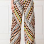Tory Burch NWT Multicolor Retro Striped Wide-Leg Cargo Trouser Pants Size 6 Photo 7