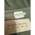 Alice + Olivia NEW Renita Green Corduroy Sleeveless Zip Up Overall Mini Dress 10 Photo 6