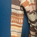 Lovestitch Women’s Long Sleeve Aztec Print Brown & Tan Cardigan Sweater Sz Small Photo 1