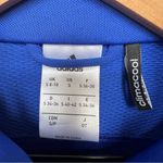 Adidas  Royal Blue Track Jacket Climacool Full Zip 3 Stripe Lightweight Small Photo 2