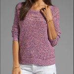 Milly  April Knits Claudia Melange Pullover Sweater in Multi Small Photo 1