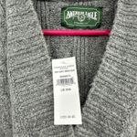 American Eagle  size XXS oversized cable knit hooded sweater New with‎ Tags gray Photo 2