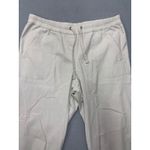 J.Jill Women's M Medium Casual Crop Pants Beige Drawstring Elastic Waist Photo 1