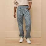 American Eagle AE Snappy Stretch Baggy Cargo Utility Jogger in Turquoise Water Size 0 Short Photo 2