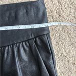 Commando  Black Faux Leather Jogger Pants Relaxed Fit Stretch Taper Leg small Photo 11