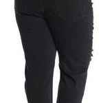 Madewell  High Rise Distressed The Mom Jeans Ankle Crop Black Size 36 Photo 1