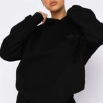 White Fox Boutique  Hoodie Oversized Black Photo 0