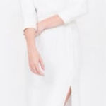 Quinn NWT 100% silk white dolman sleeve sheath dress size 6 White Photo 0