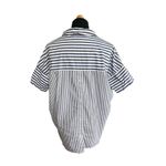 Madewell  Courier Button-Back Shirt in Stripe Mix XS Photo 8