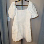 Tuckernuck Hyacinth House NWT Catarina Smocked Puff Mini Dress White‎ Size XL White Photo 5