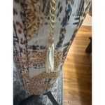 Bebe  Silver and Gold Sequin Wrap Dress Photo 6