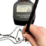 Dainty Silver & Gold Tone Black Seed Beaded Mangalsutra Rhinestone Necklaces Photo 15