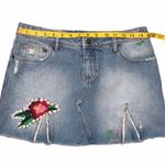 Free People  Patch Denim Skirt Size 27 Photo 7