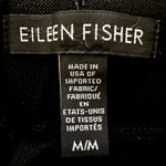 Eileen Fisher  Stretch Crepe Slim Ankle Pants High Rise Casual Slit Black Medium Photo 3