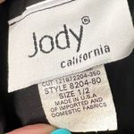 Vintage Black White Tuxedo Cap Sleeve Polka Dot Formal Dress Prom Gown sz 2 NEW Photo 6