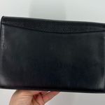 Bally Vintage Black Leather Clutch Purse Photo 8
